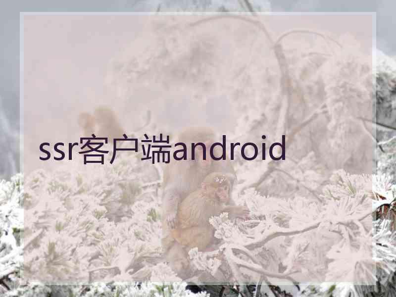 ssr客户端android ssr客户端android