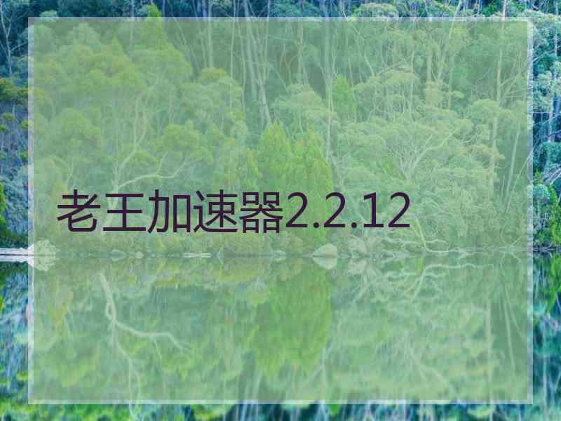 老王加速器2.2.12 老王加速器2.2.12