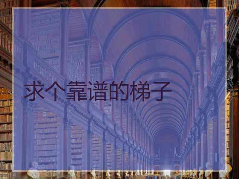 求个靠谱的梯子 求个靠谱的梯子