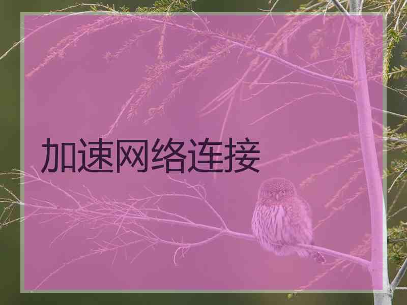 加速网络连接