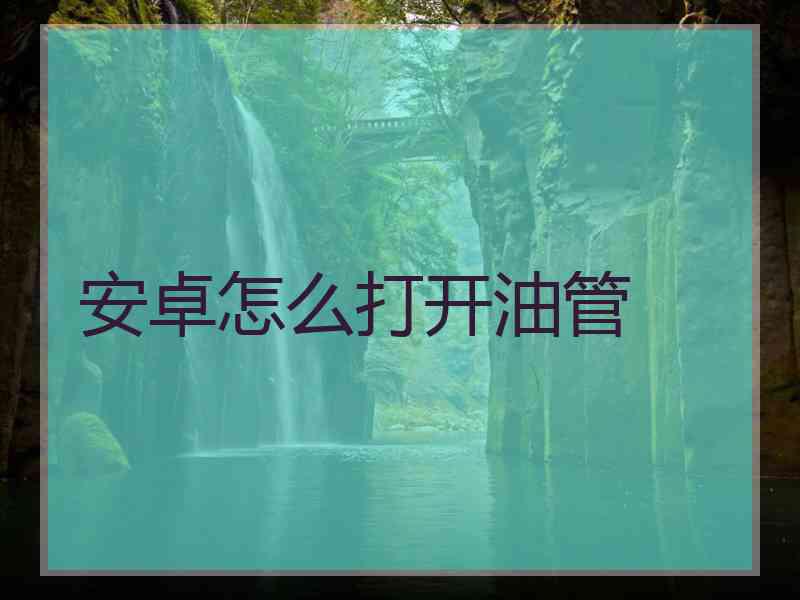 安卓怎么打开油管