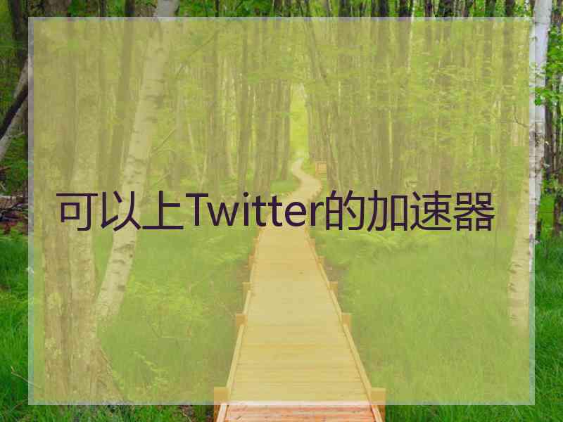 可以上Twitter的加速器