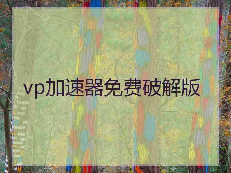 vp加速器免费破解版