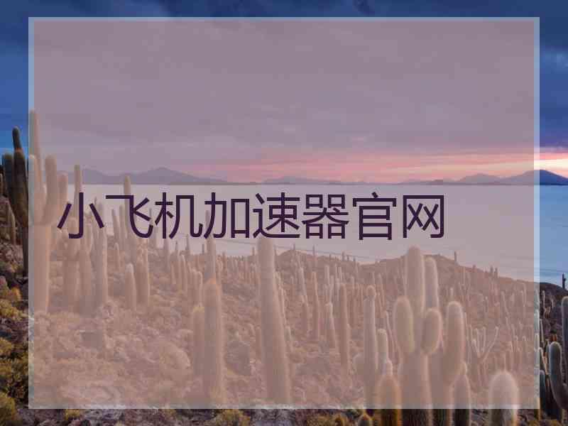 小飞机加速器官网