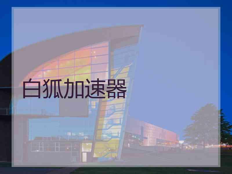白狐加速器