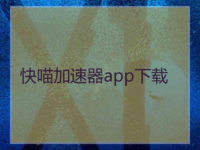 快喵加速器app下载